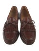 Allen Edmonds Leather Fringe Trim Accent Loafers