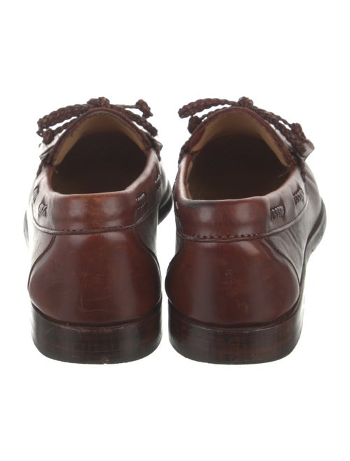 Allen Edmonds Leather Fringe Trim Accent Loafers