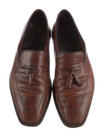 Allen Edmonds Leather Tassel Accents Dress Loafers