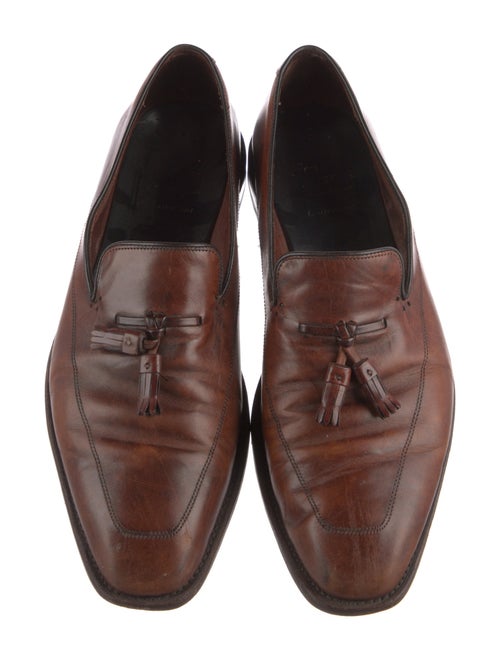 Allen Edmonds Leather Tassel Accents Dress Loafers