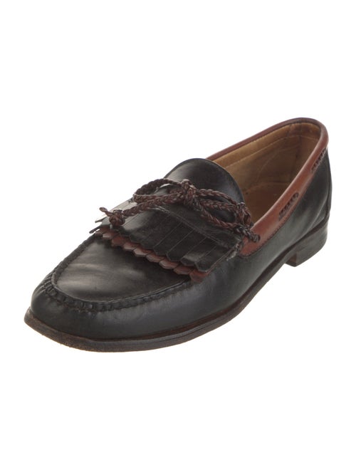 Allen Edmonds Leather Fringe Trim Accent Loafers