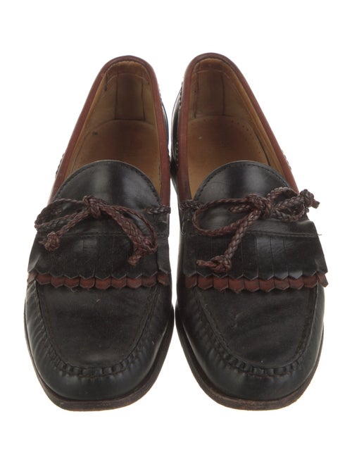 Allen Edmonds Leather Fringe Trim Accent Loafers