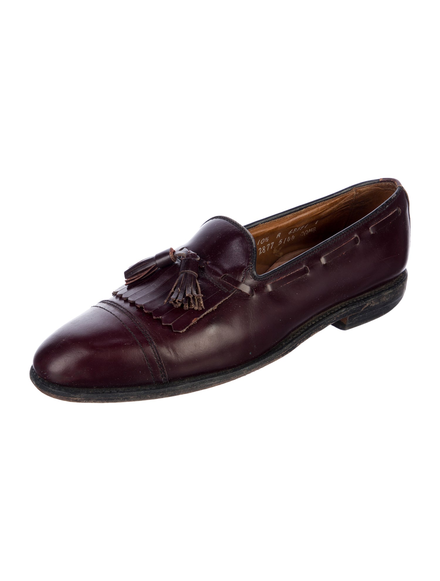 Allen Edmonds Leather Tassel Accents Loafers