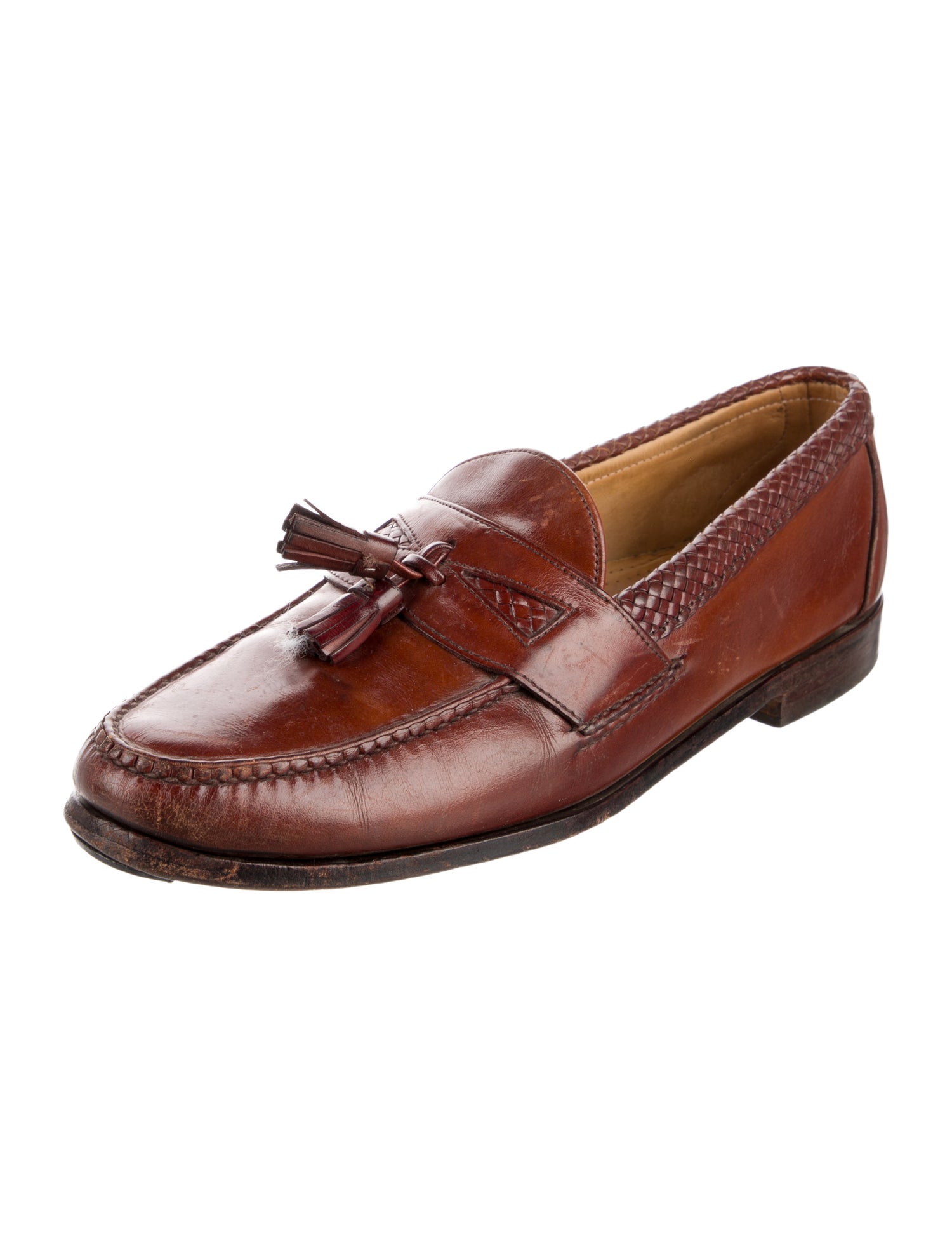 Allen Edmonds Leather Tassel Accents Loafers