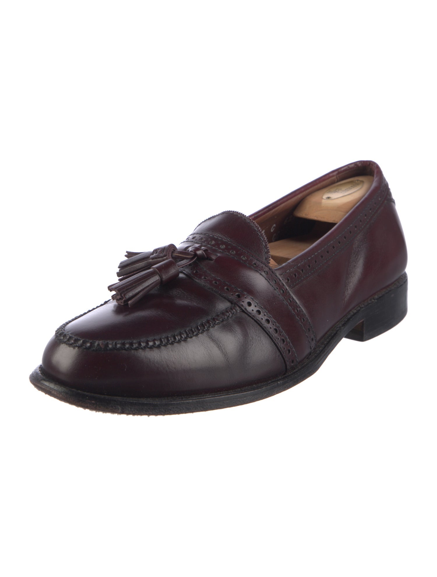 Allen Edmonds Leather Tassel Accents Dress Loafers