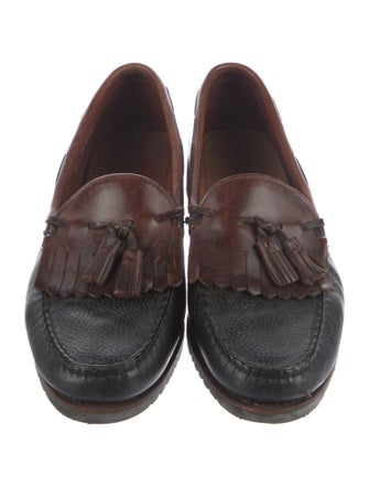 Allen Edmonds Leather Tassel Accents Dress Loafers