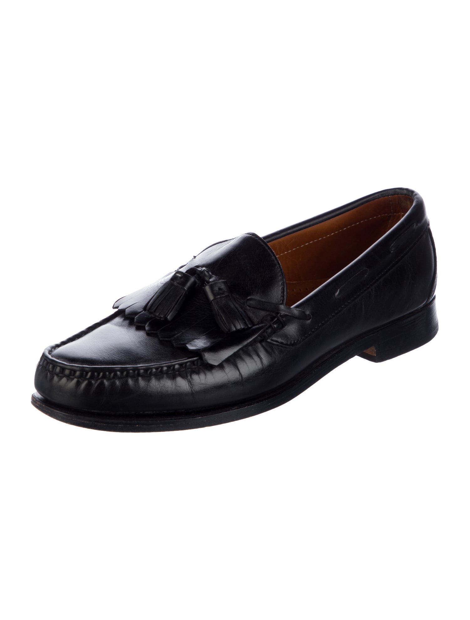 Allen Edmonds Leather Tassel Accents Dress Loafers