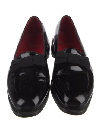 Allen Edmonds Patent Leather Bow Accents Dress Loafers
