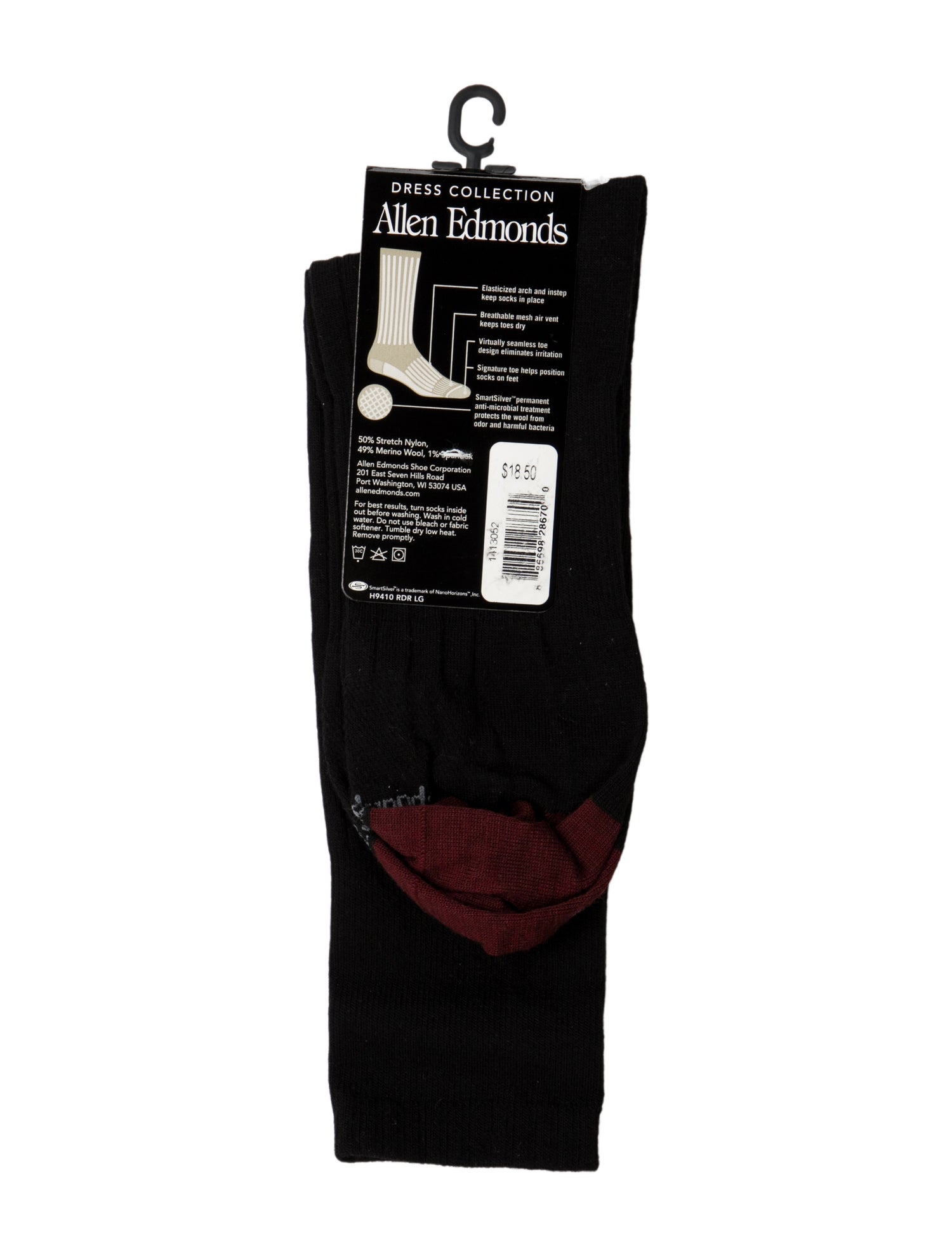 Allen Edmonds Wool Crew Socks