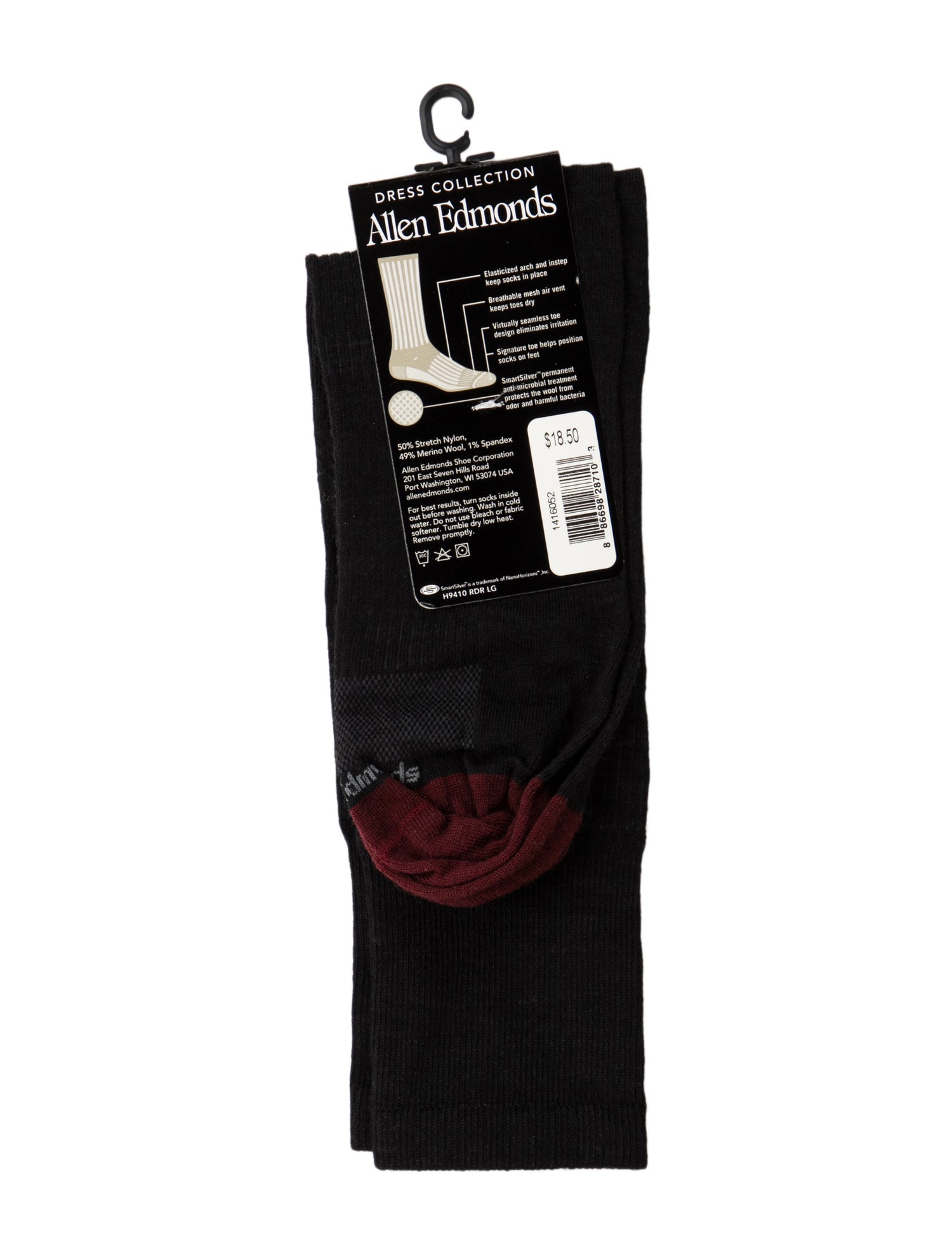 Allen Edmonds Wool Crew Socks