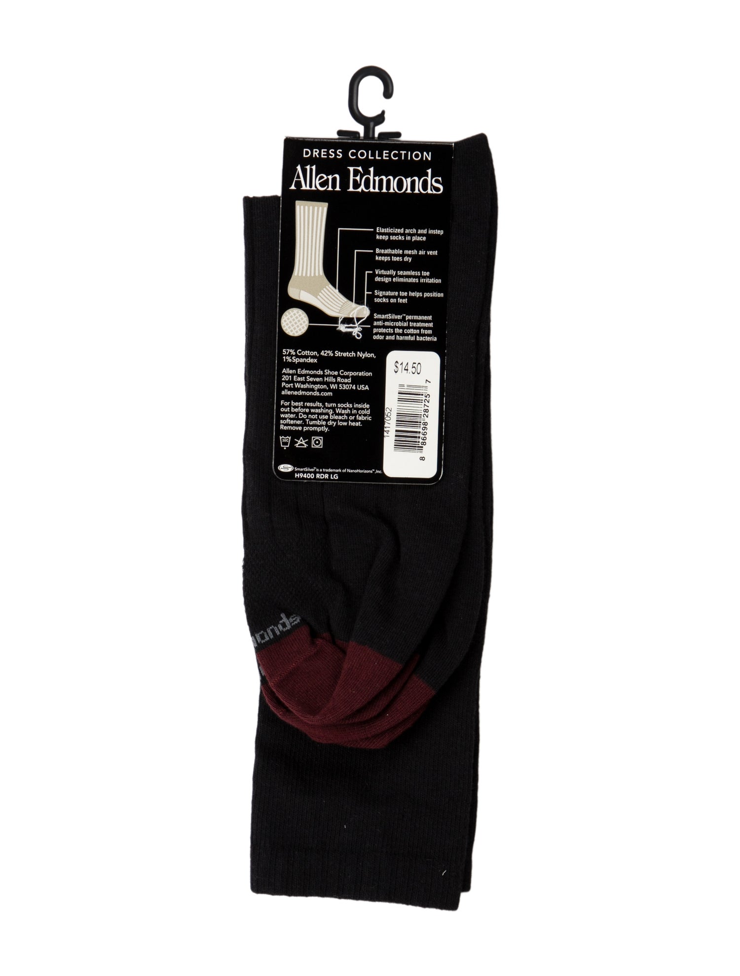 Allen Edmonds Wool Crew Socks