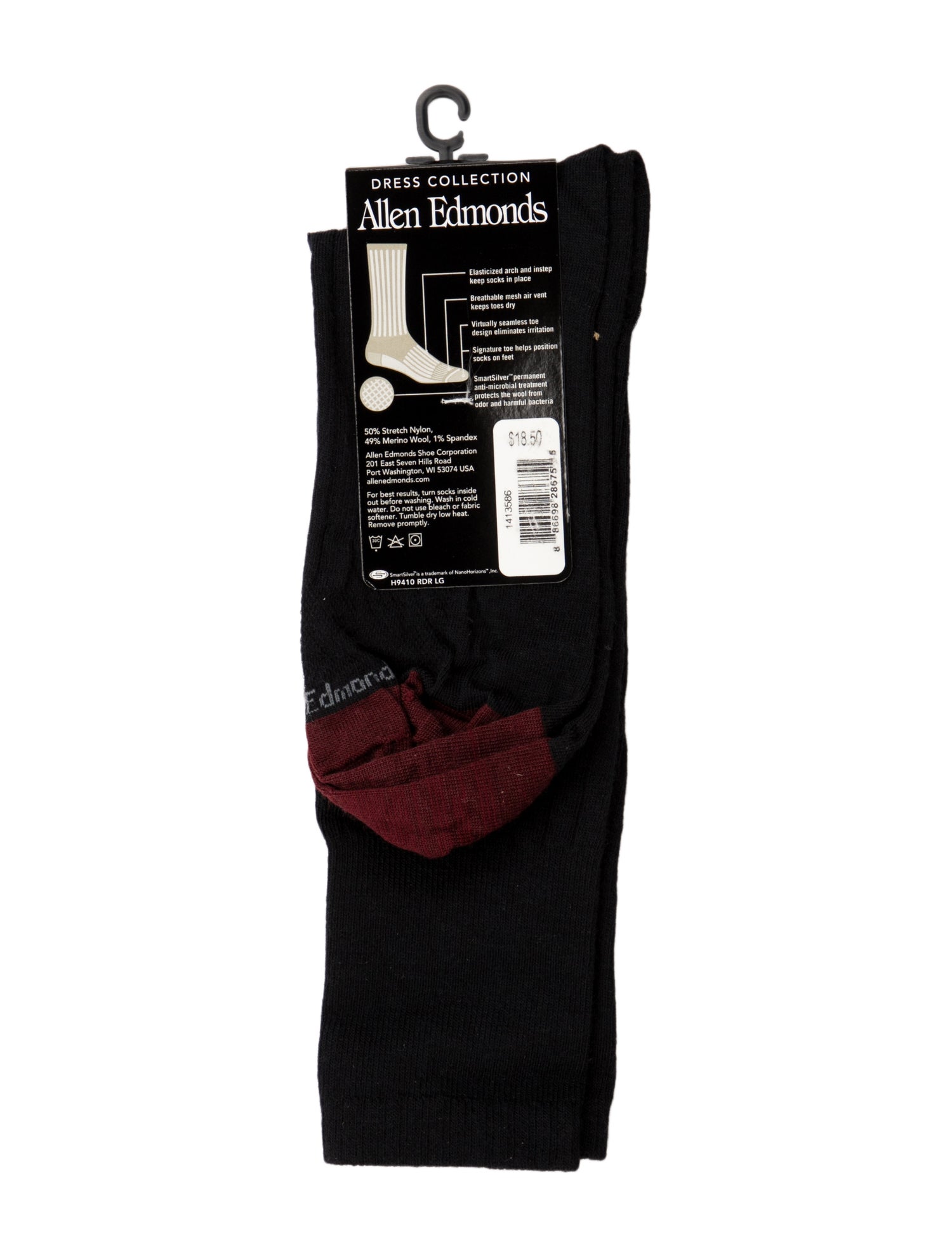 Allen Edmonds Wool Crew Socks