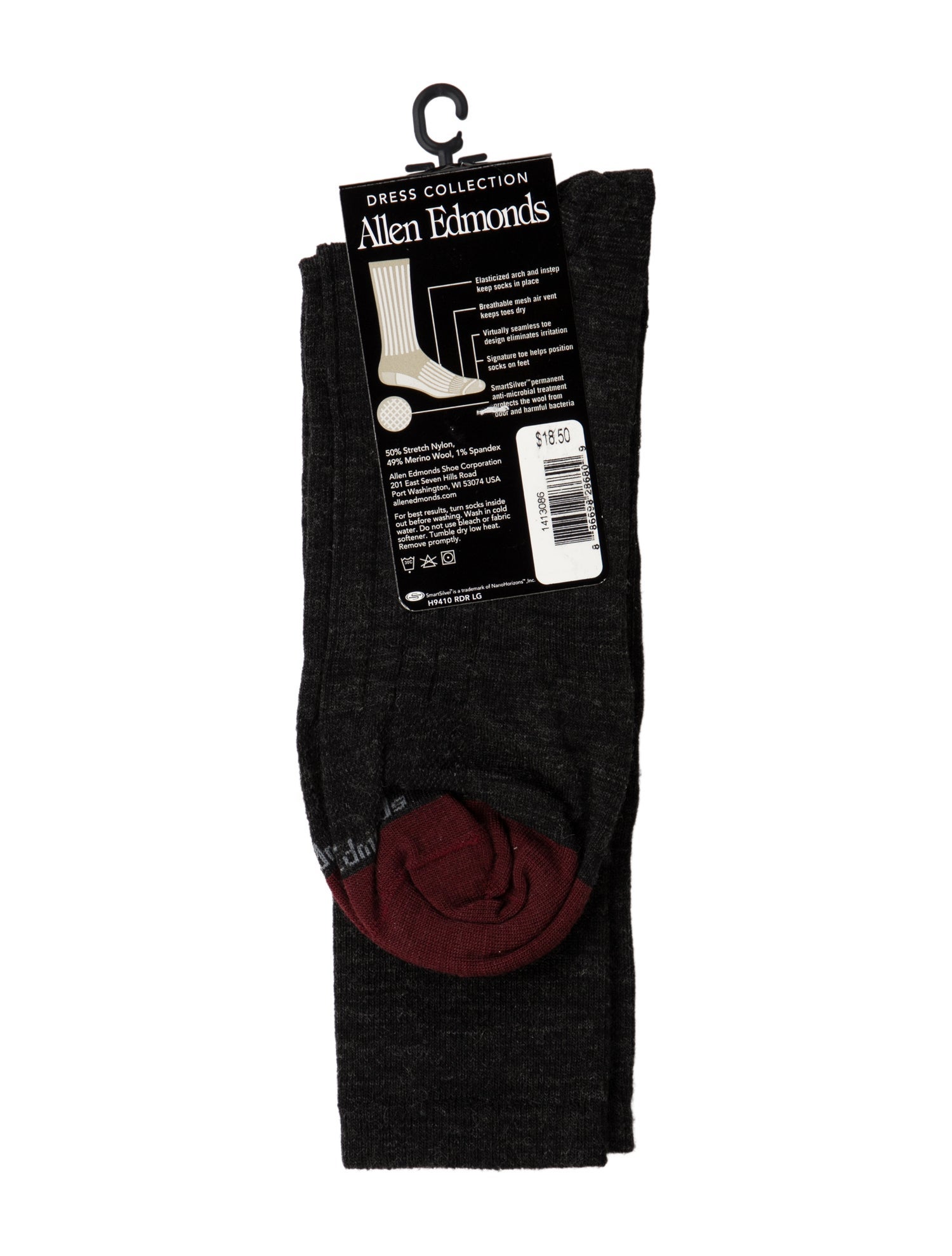 Allen Edmonds Wool Long Socks