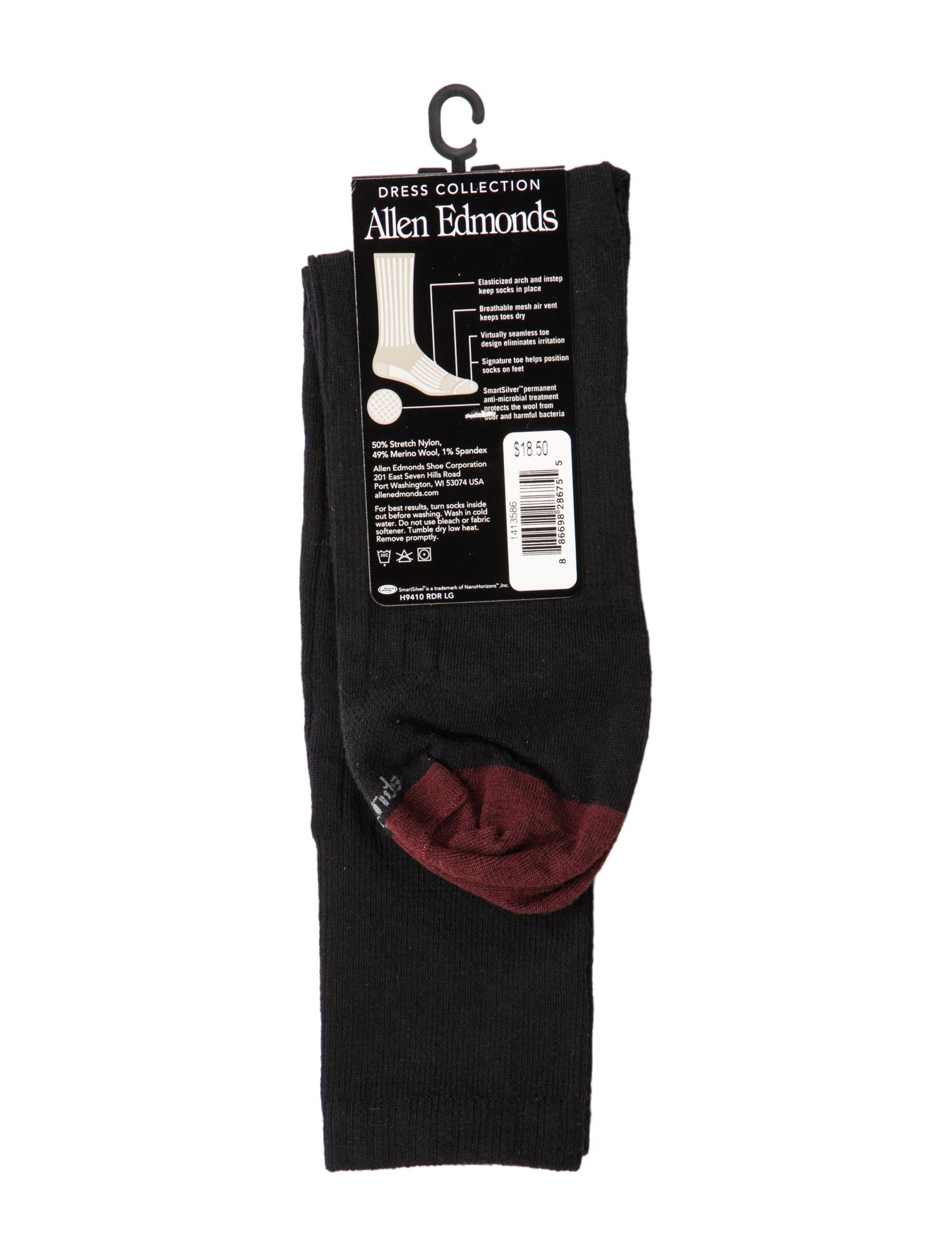 Allen Edmonds dress socks