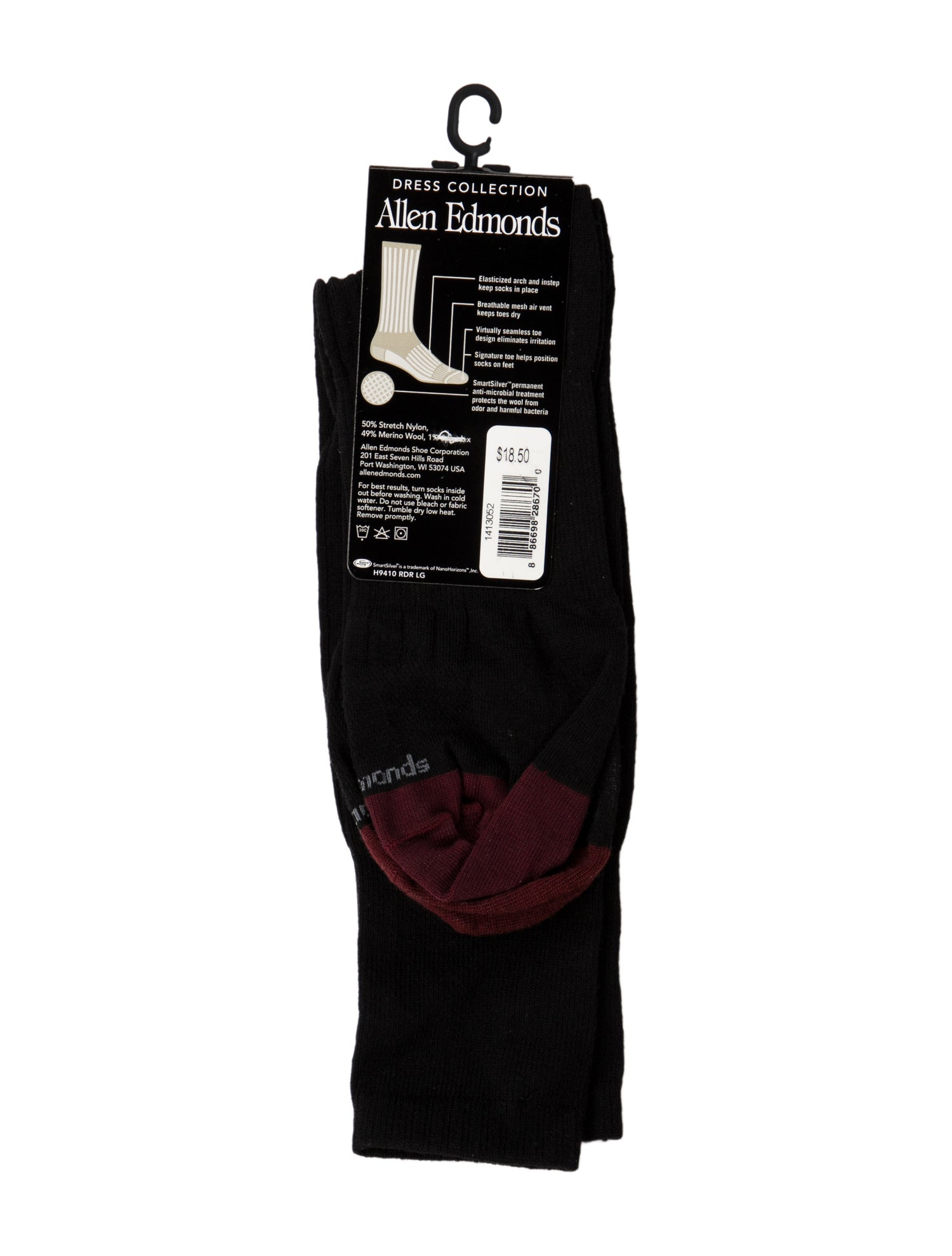 Allen Edmonds Wool Crew Socks
