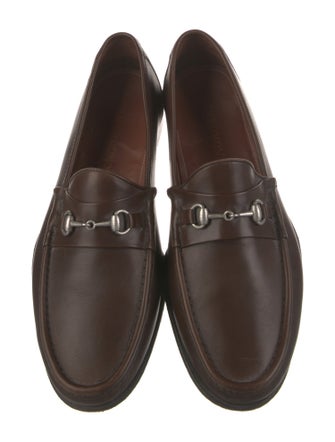 Allen Edmonds Leather Chain-Link Accents Dress Loafers