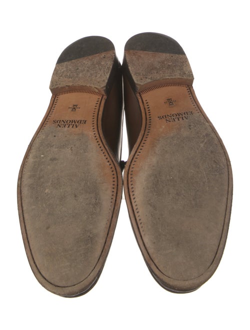 Allen Edmonds Leather Chain-Link Accents Dress Loafers