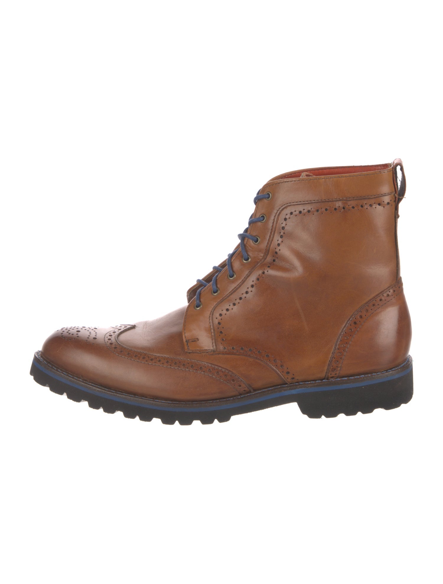 Allen Edmonds Leather Lasercut Accents Combat Boots
