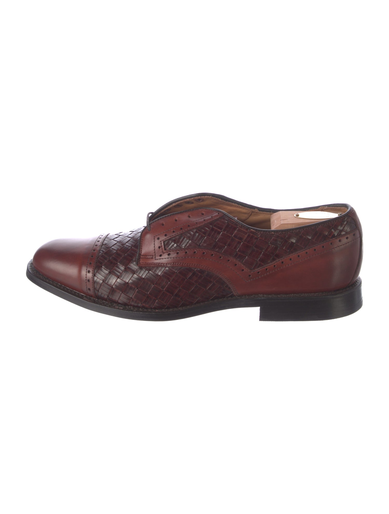 Allen Edmonds Leather Colorblock Pattern Brogues