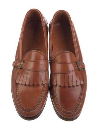 Allen Edmonds Leather Tassel Accents Dress Loafers