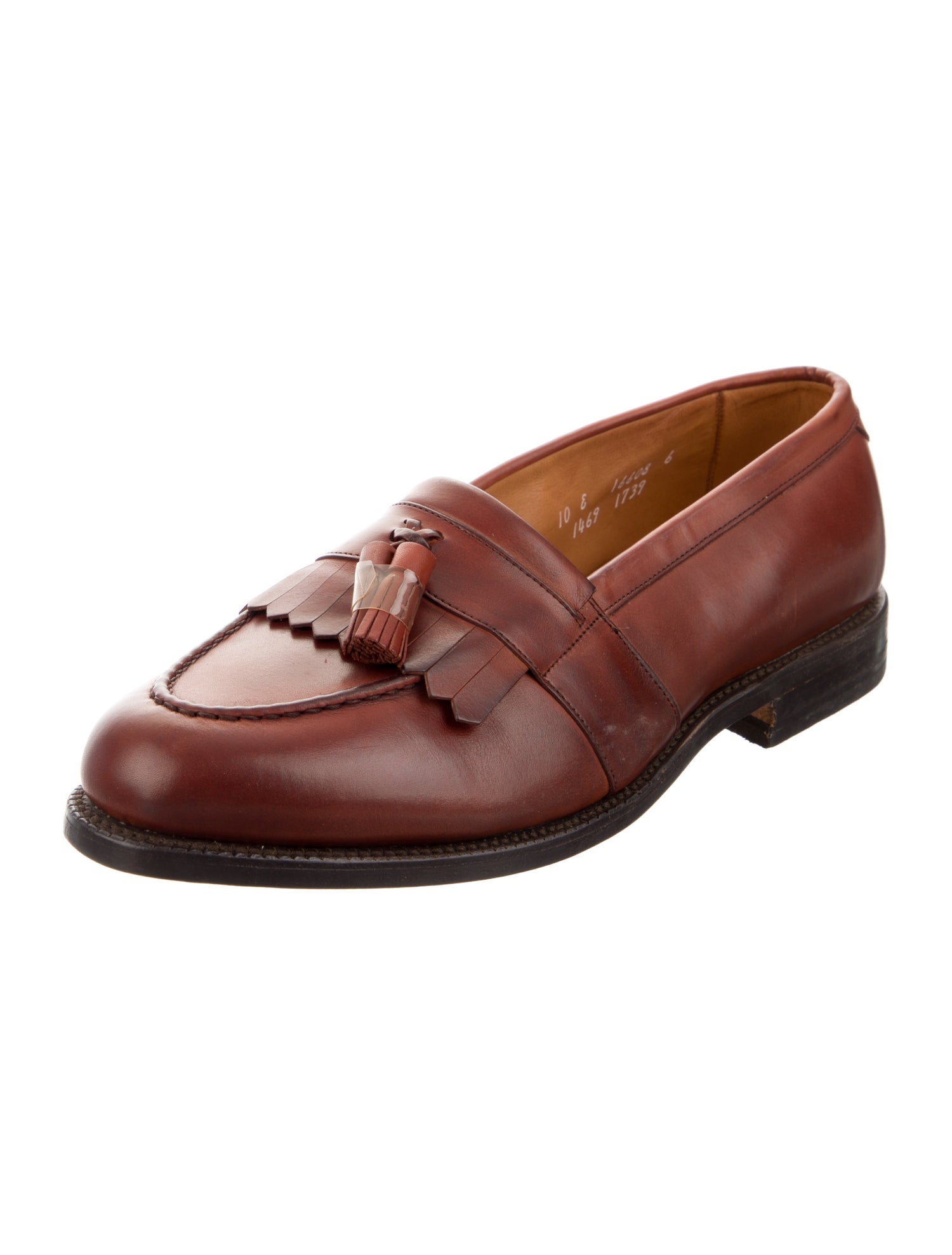 Allen Edmonds Leather Tassel Accents Loafers
