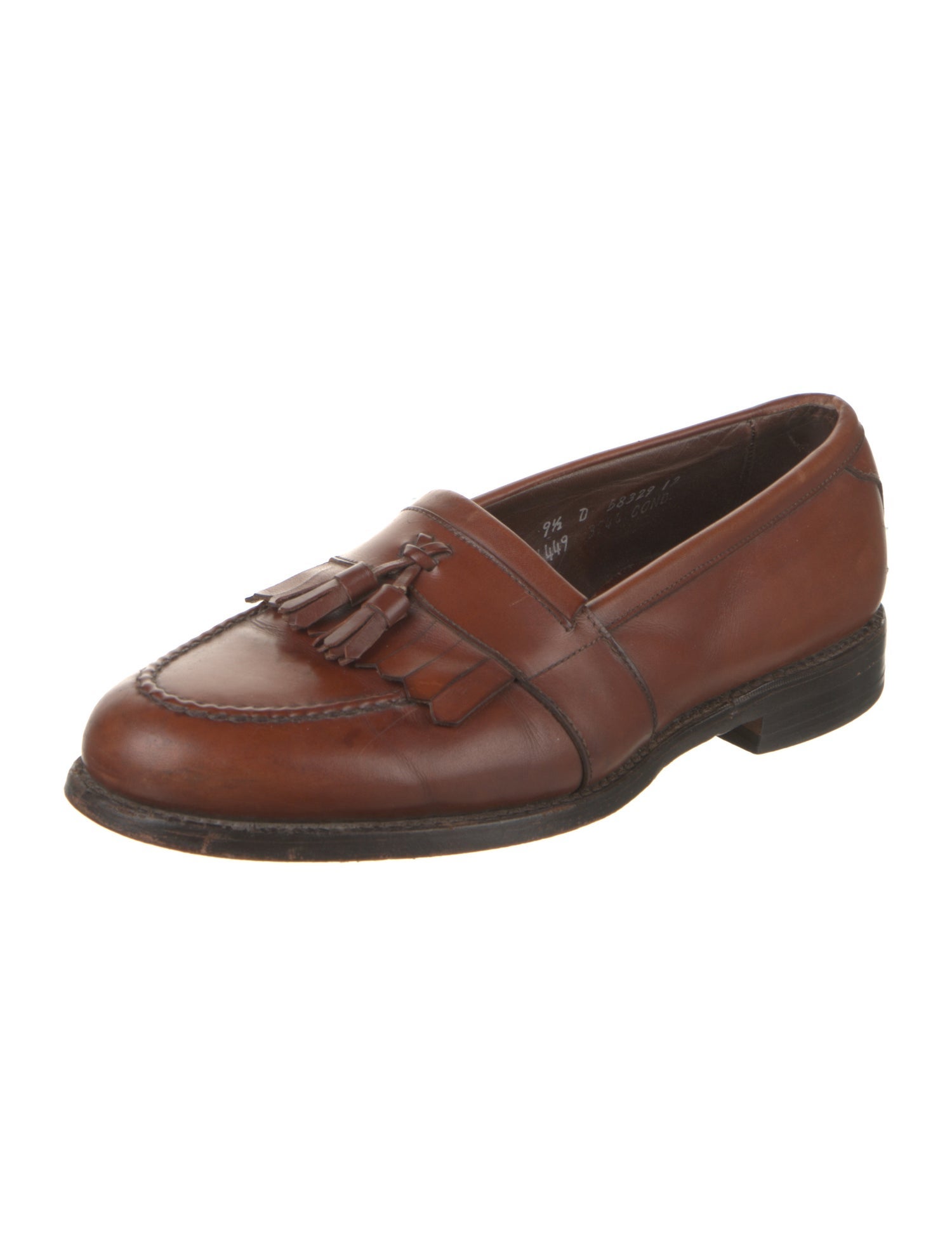 Allen Edmonds Leather Tassel Accents Dress Loafers