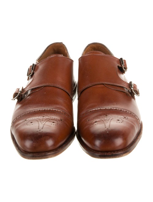 Allen Edmonds Leather Lasercut Accents Monk Straps