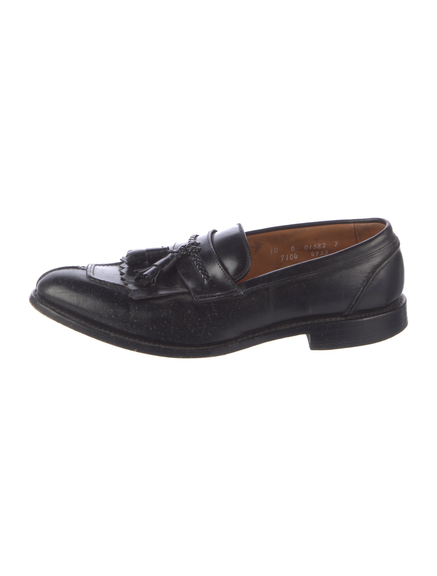 Allen Edmonds Leather Tassel Accents Dress Loafers