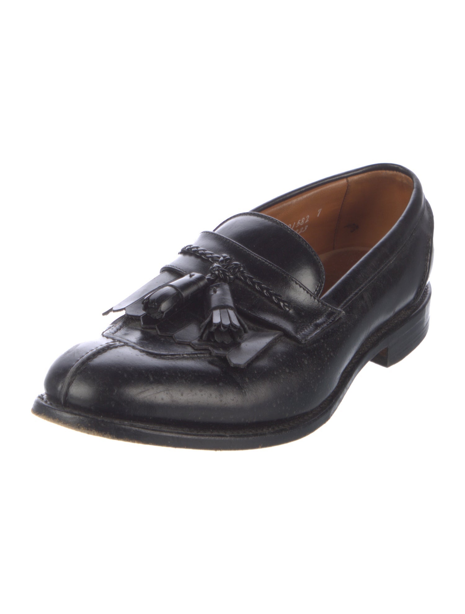 Allen Edmonds Leather Tassel Accents Dress Loafers
