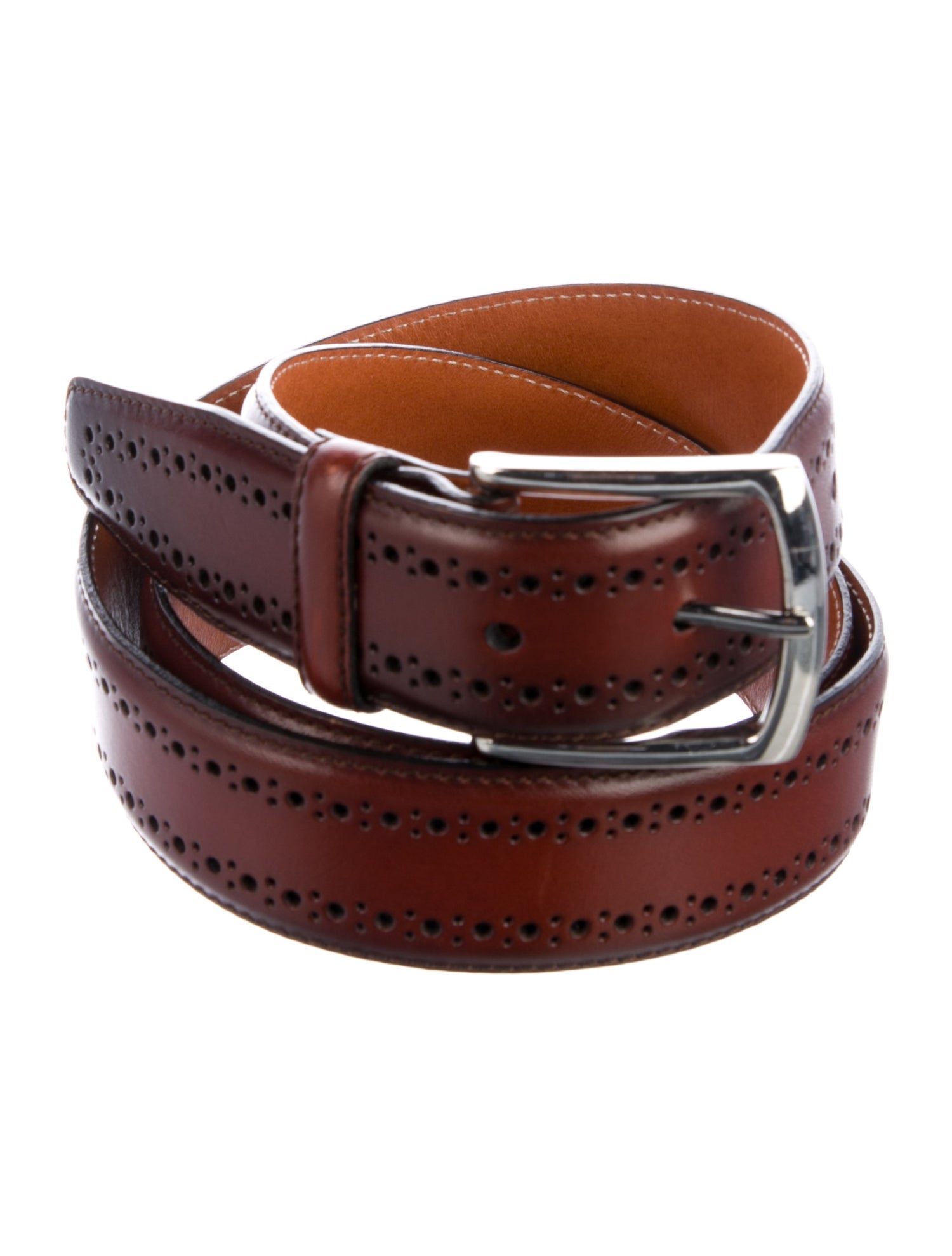 Allen Edmonds Leather Lasercut Accents Belt