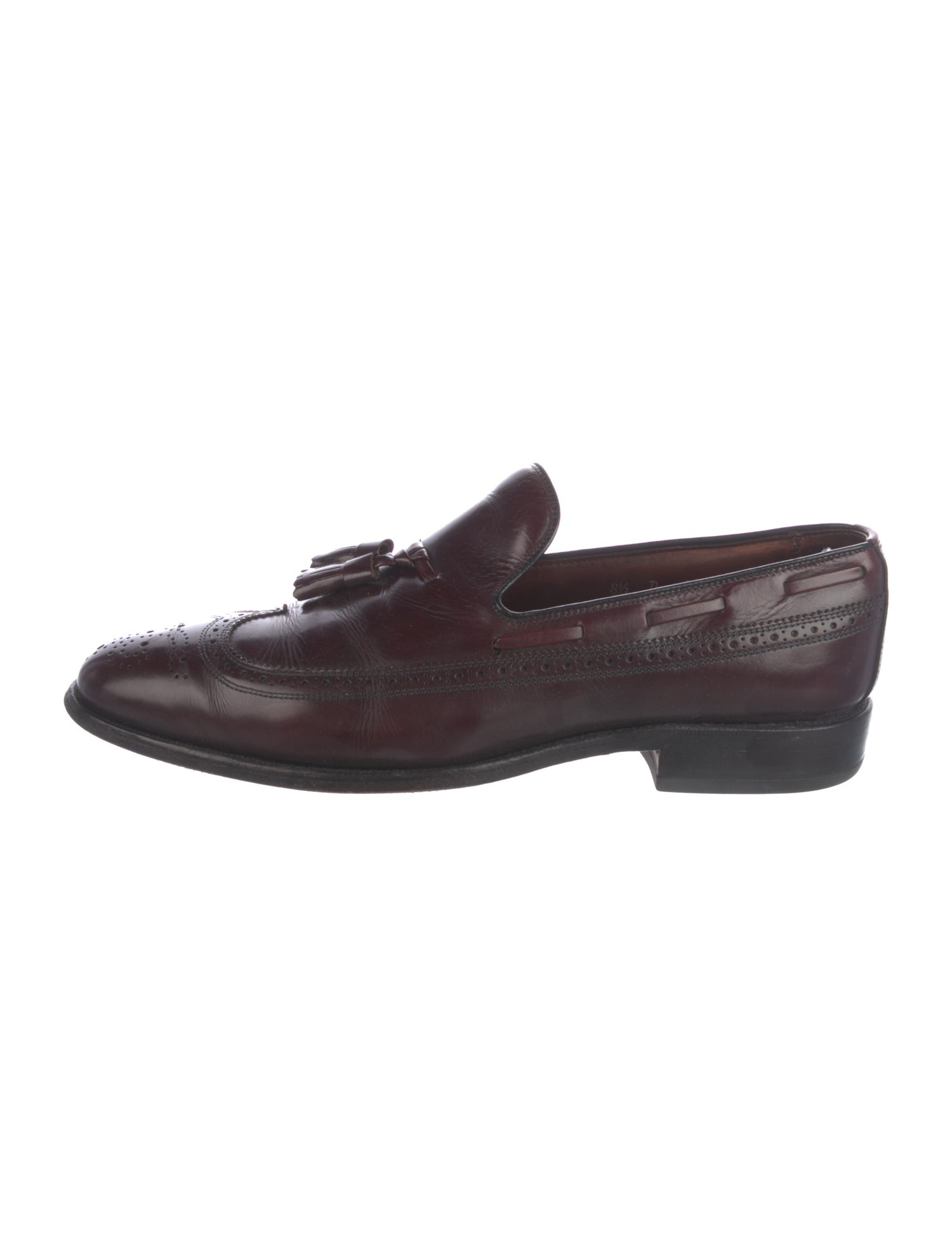 Allen Edmonds Leather Tassel Accents Dress Loafers