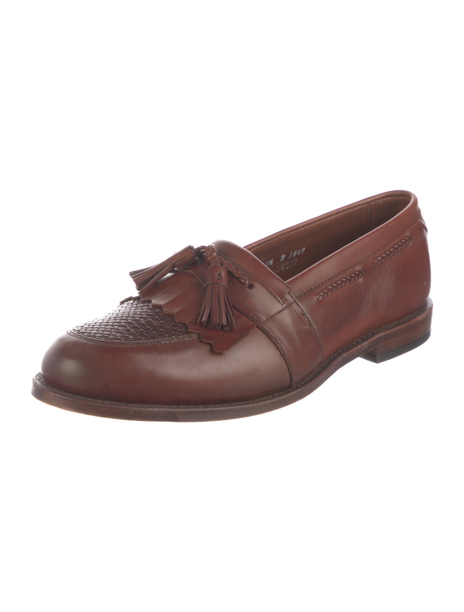 Allen Edmonds Leather Tassel Accents Dress Loafers