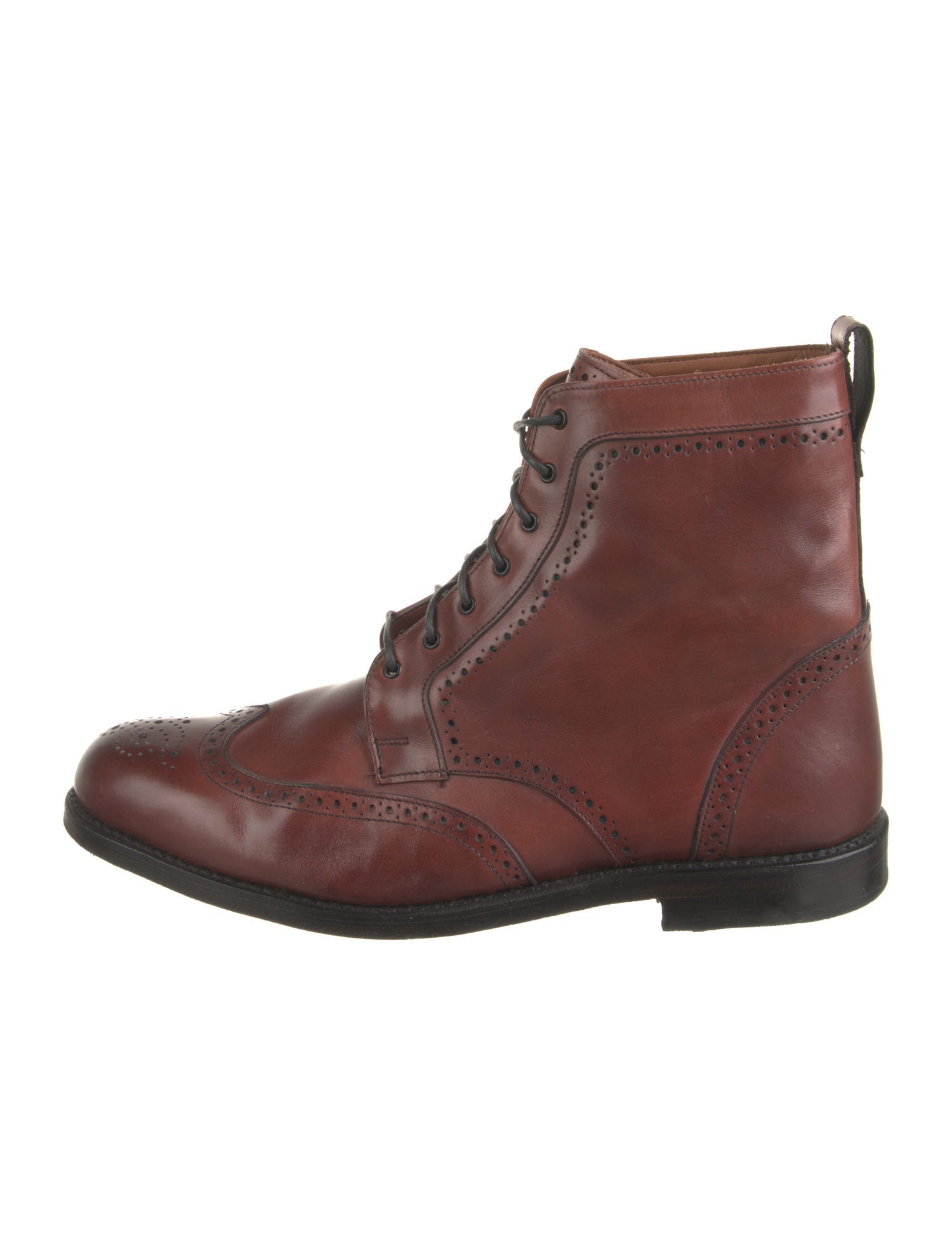 Allen Edmonds Leather Lasercut Accents Lace-Up Boots