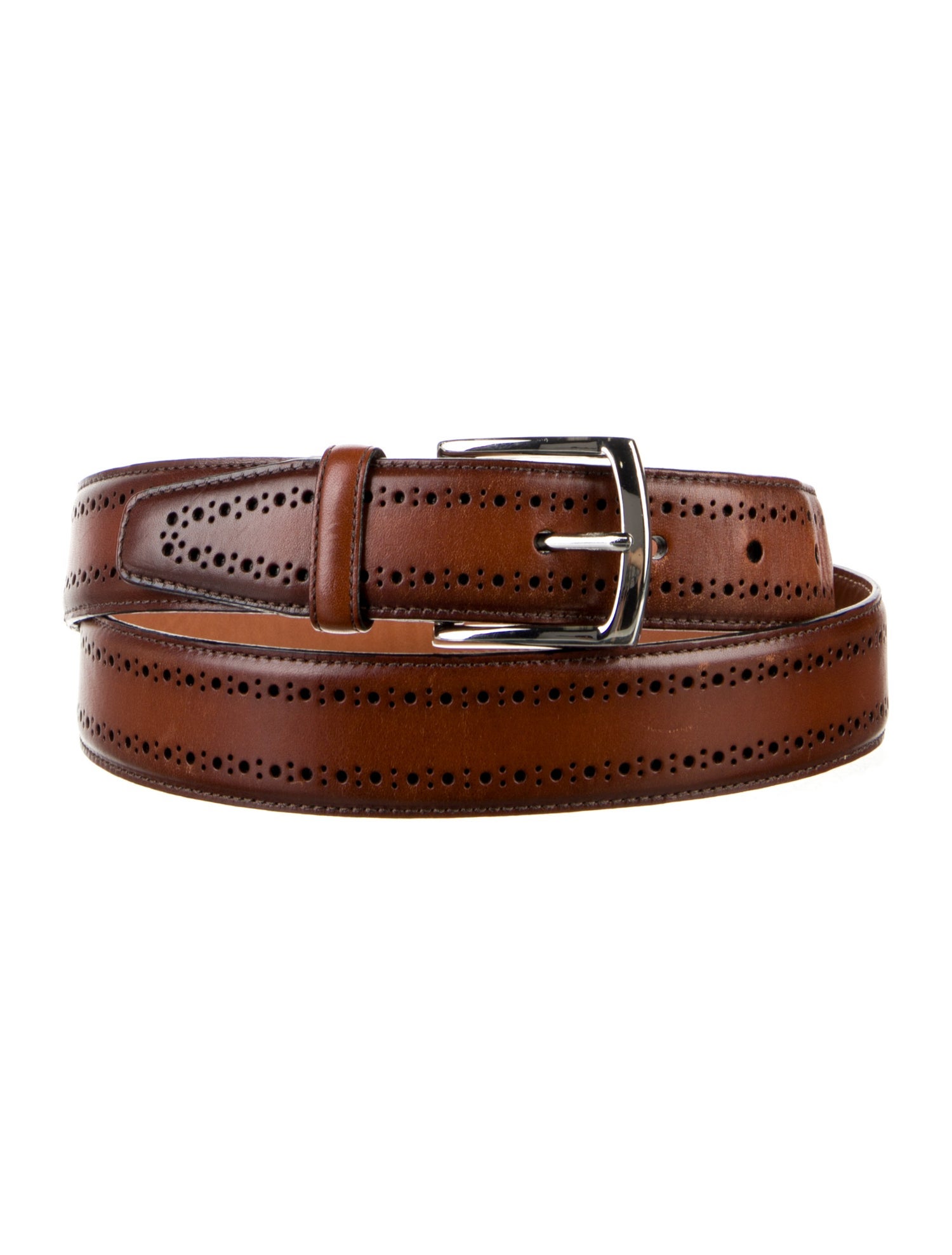 Allen Edmonds Leather Lasercut Accents Belt