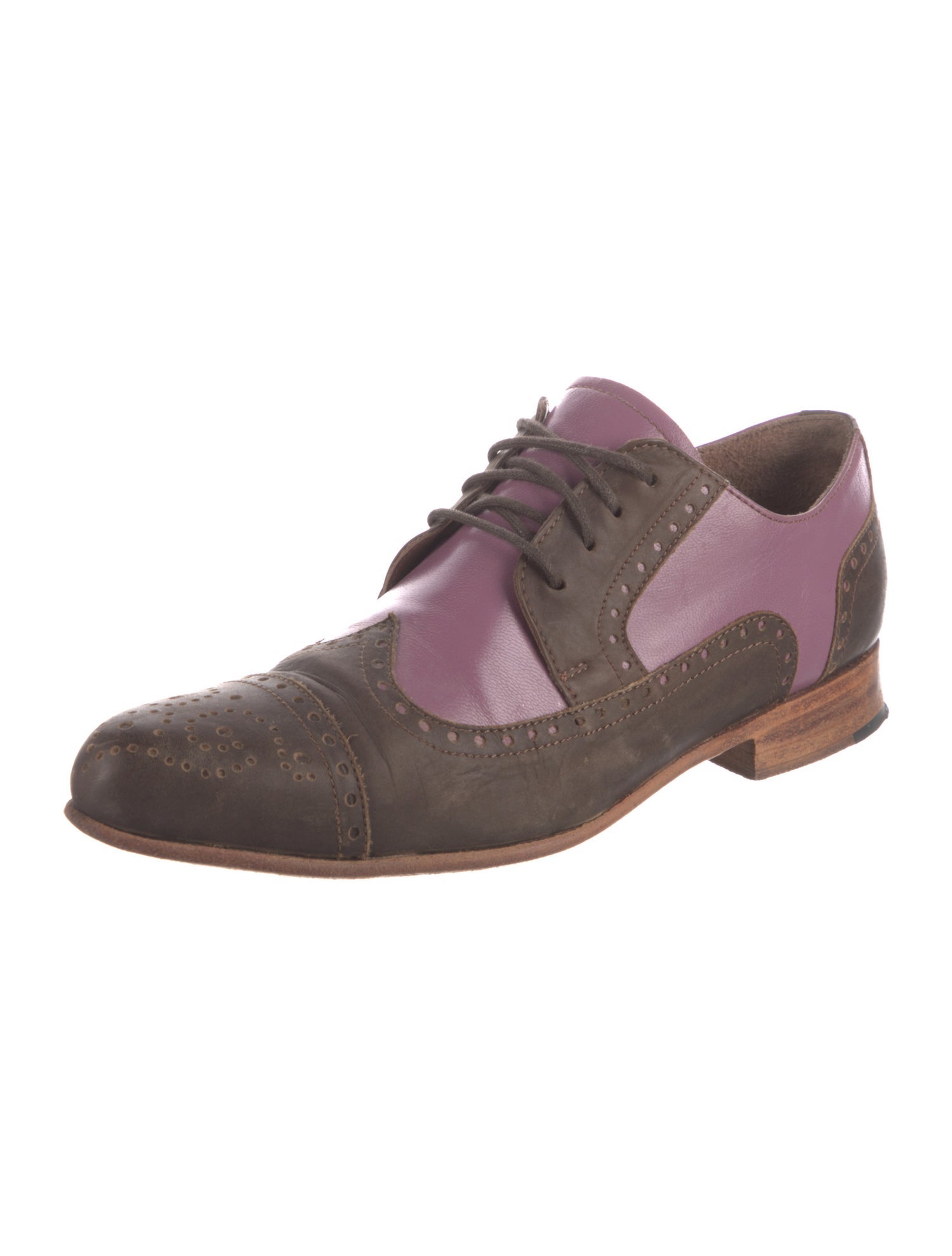 Allen Edmonds Leather Colorblock Pattern Spectators