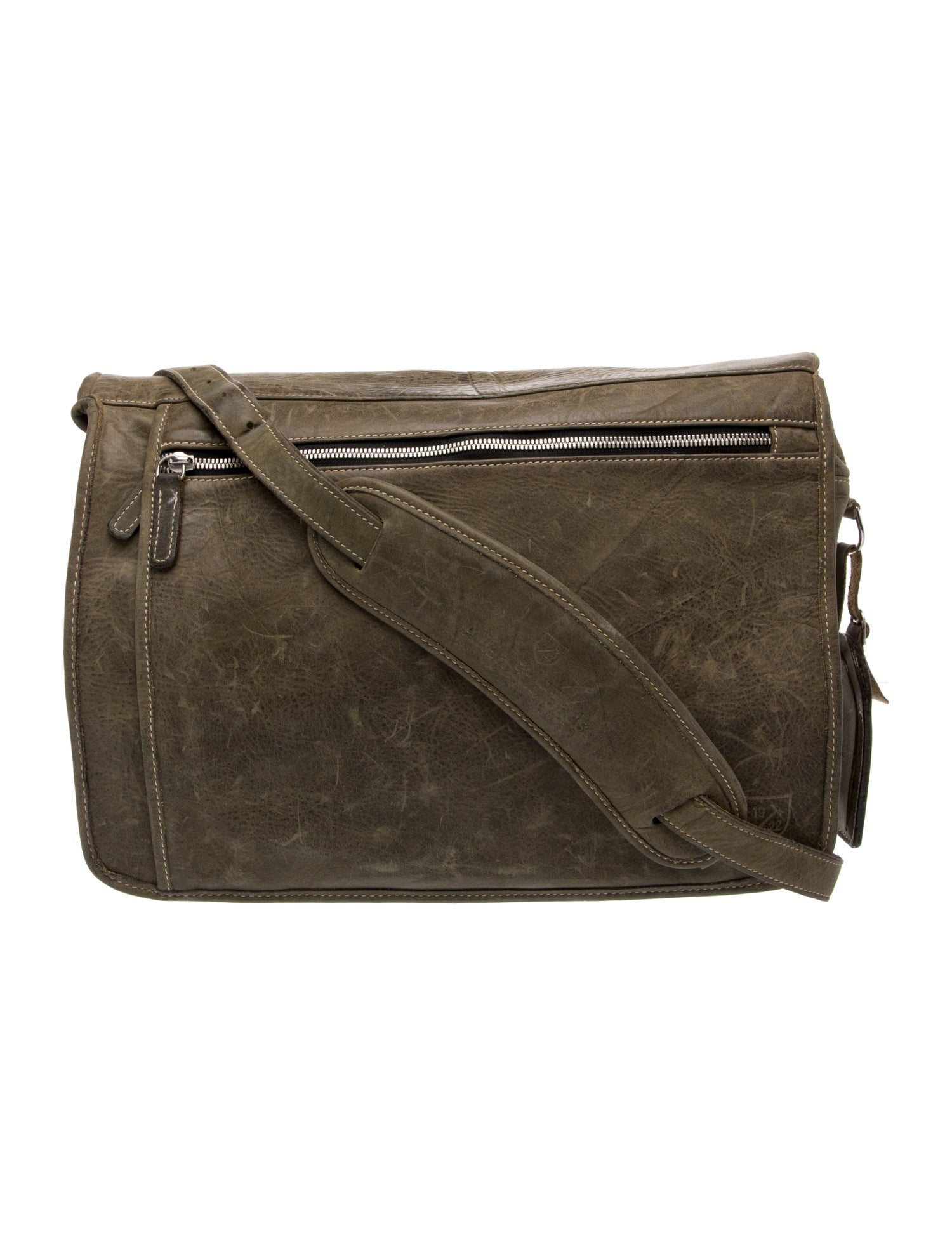 Allen Edmonds Leather Messenger Bag