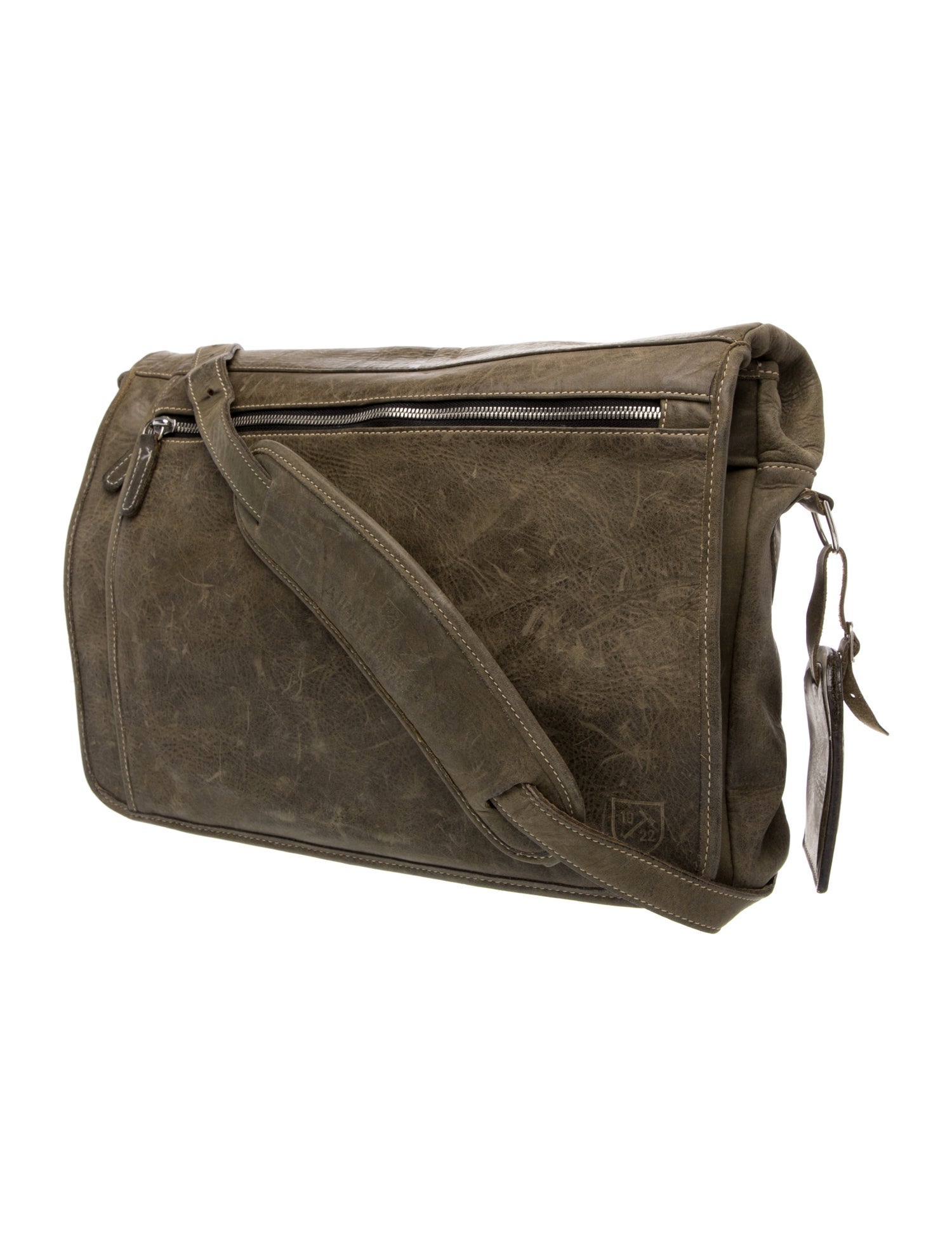 Allen Edmonds Leather Messenger Bag