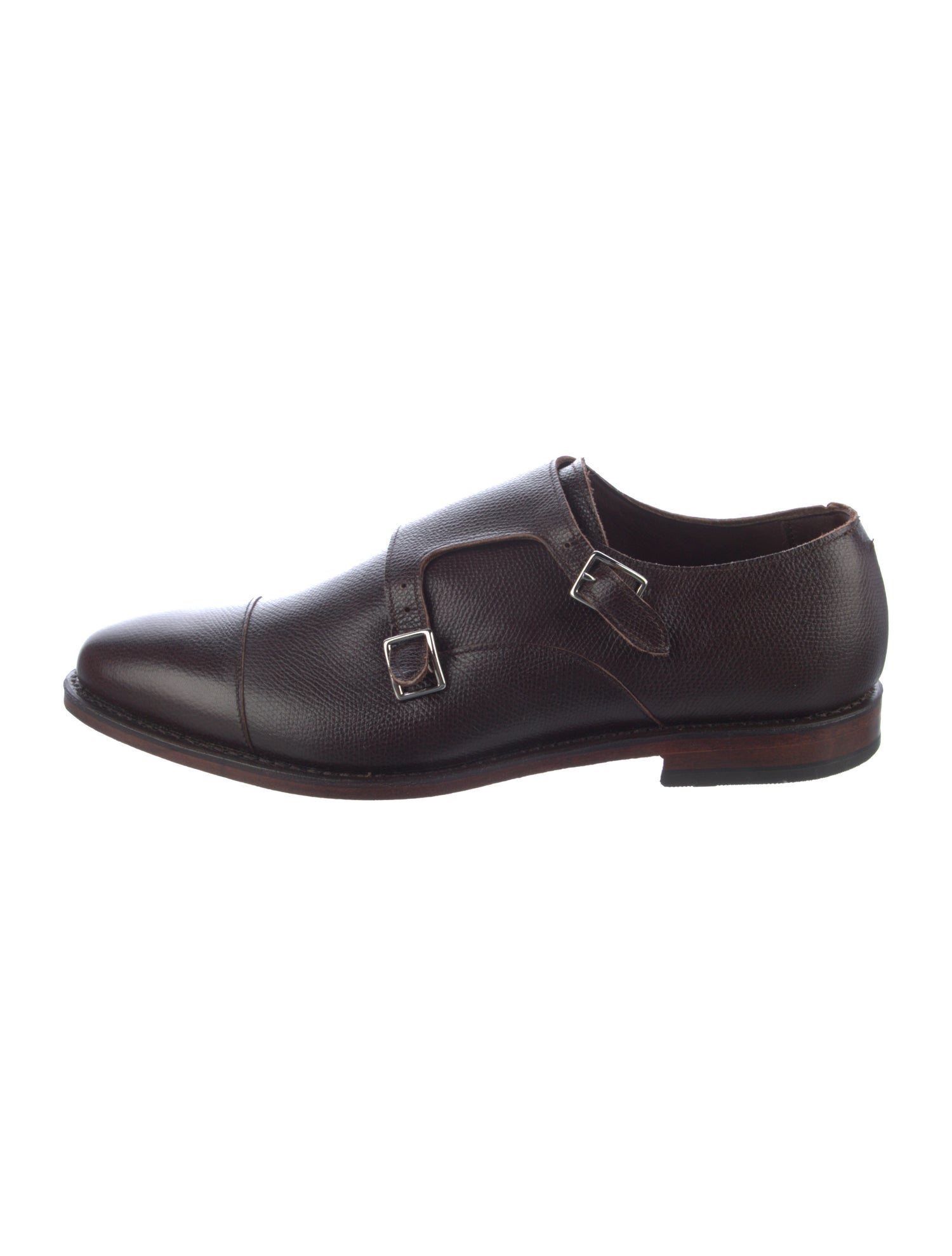 Allen Edmonds Saffiano Leather Monk Straps
