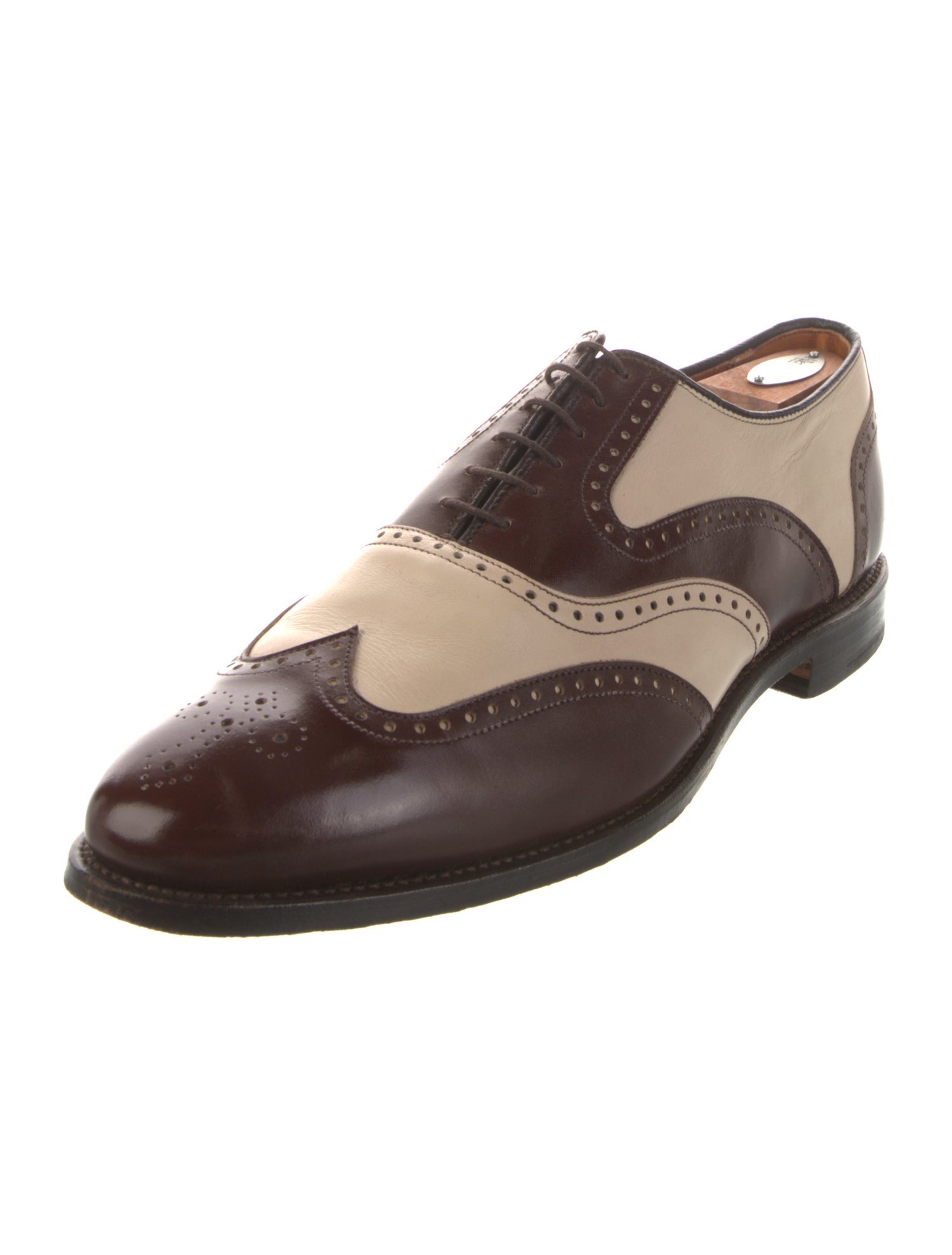 Allen Edmonds Leather Colorblock Pattern Spectators