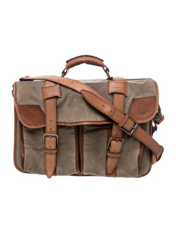 Pre-owned Allen Edmonds Leather Suitcase In Brown