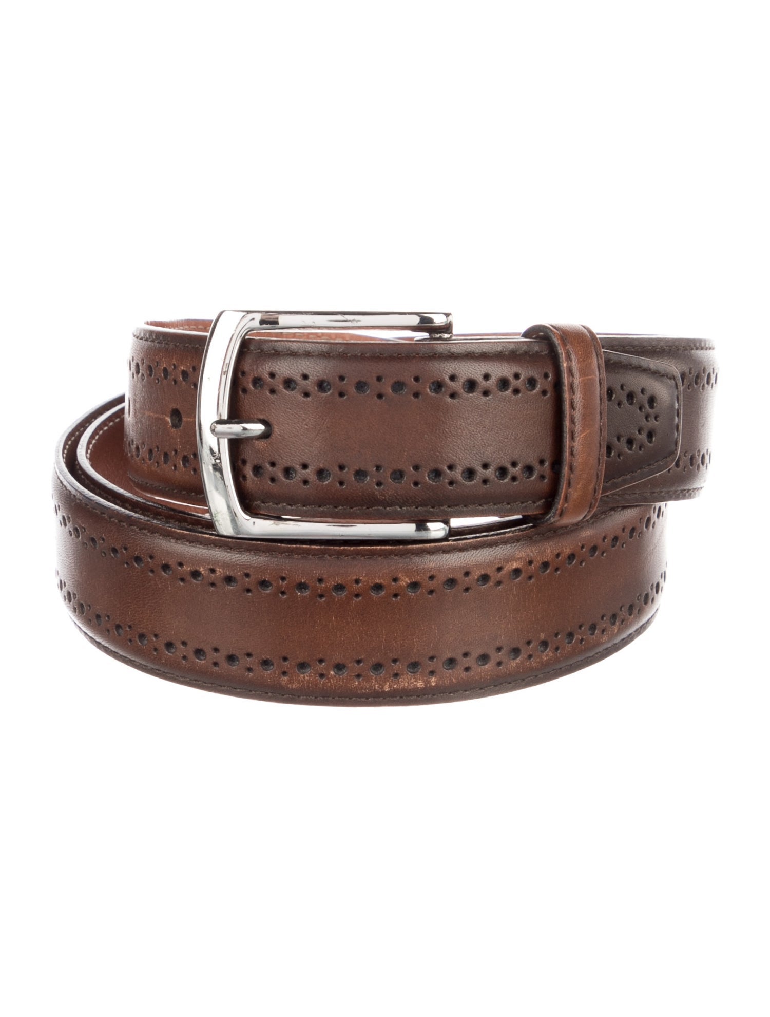 Allen Edmonds Leather Lasercut Accents Belt