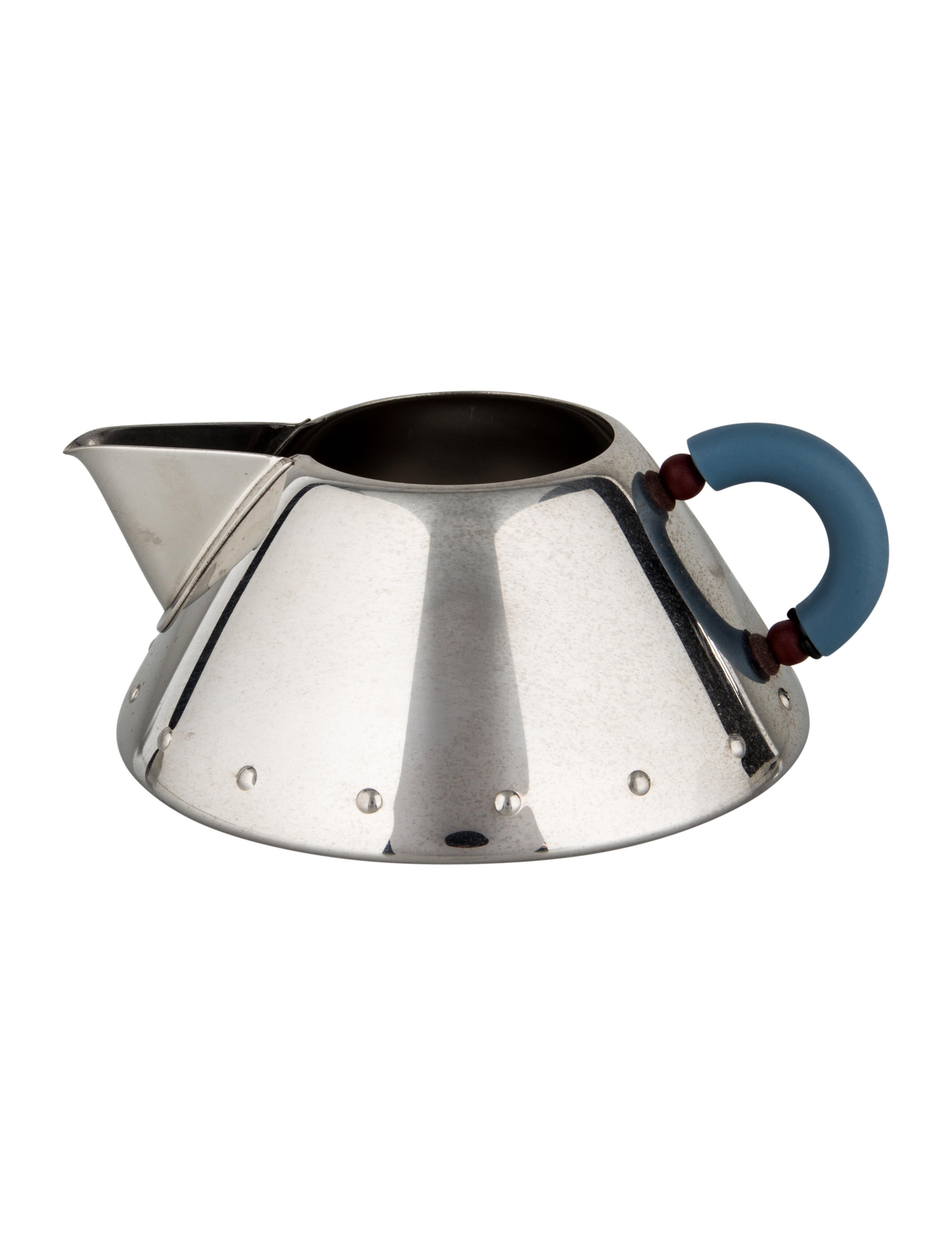 Alessi Sugar Bowl and Creamer Blue Serveware, Tabletop & Kitchen