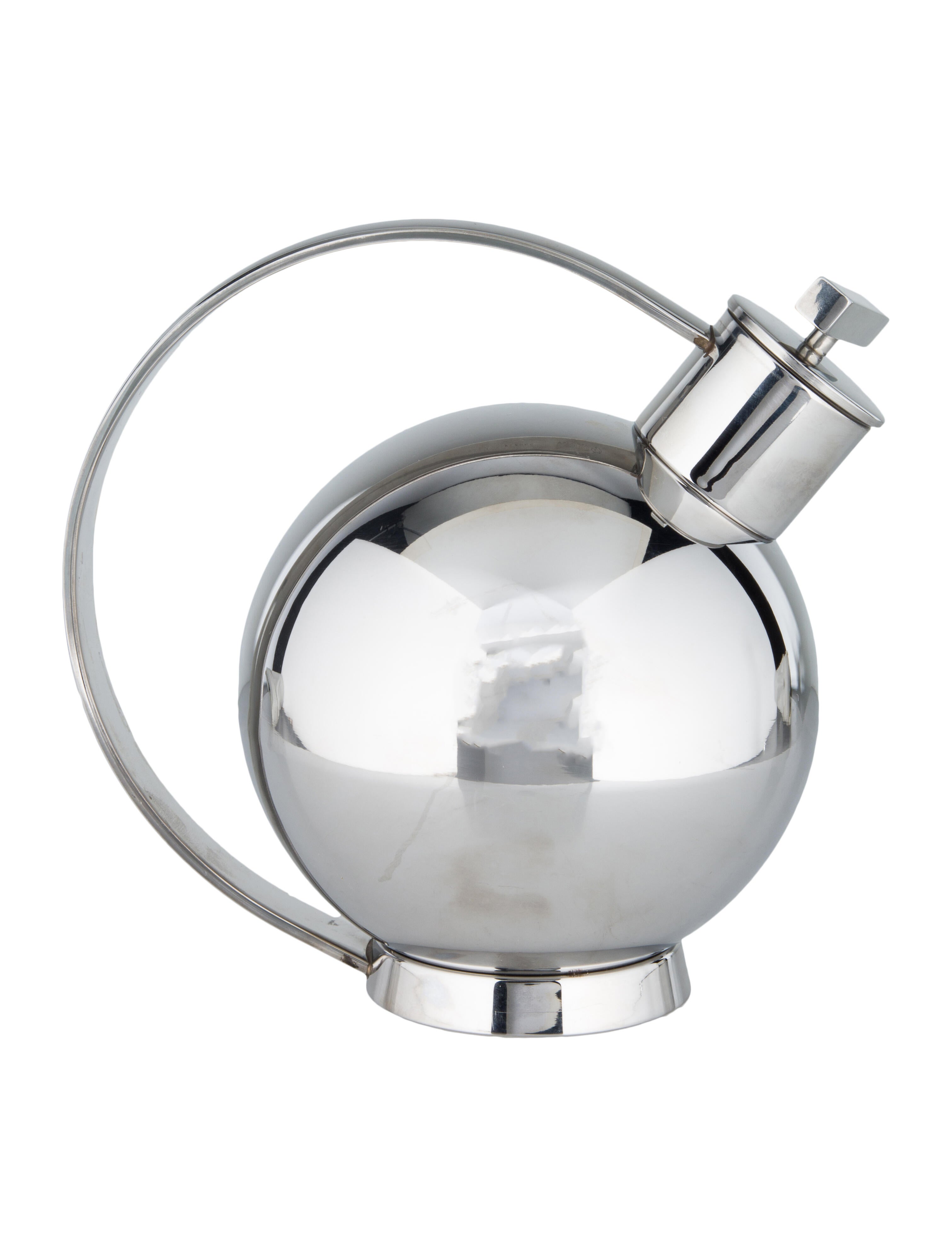 Alessi Anonimo Cocktail Shaker Silver Drinkware & Barware, Tabletop