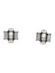 Auden Crystal Baguette Trio Stud Earrings