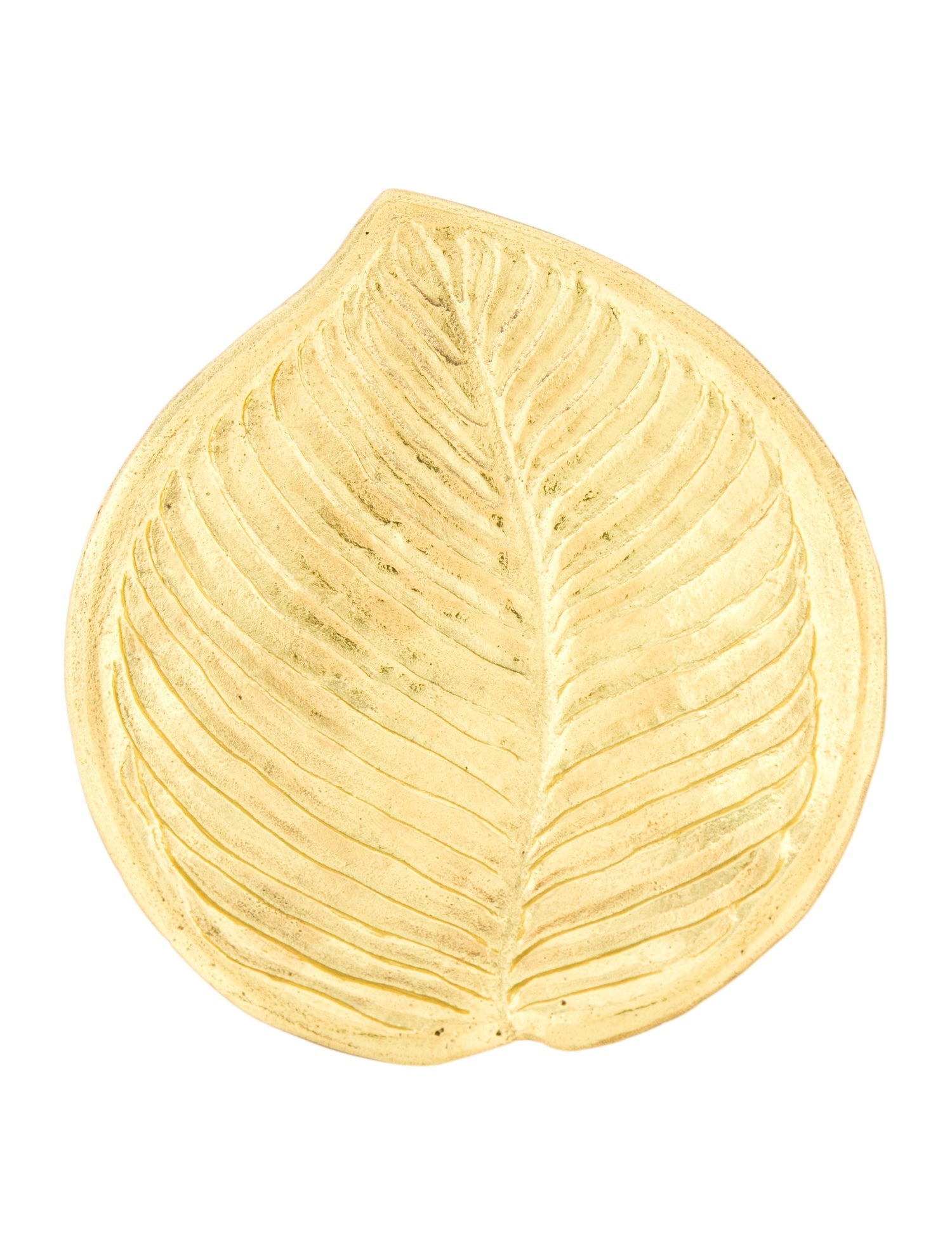 AERIN Emilia Brass Leaf Dish