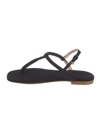 AERIN Suede T-Strap Sandals