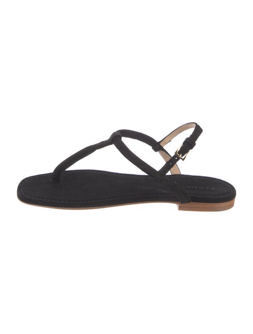 AERIN Suede T-Strap Sandals