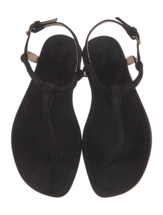 AERIN Suede T-Strap Sandals