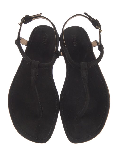 AERIN Suede T-Strap Sandals
