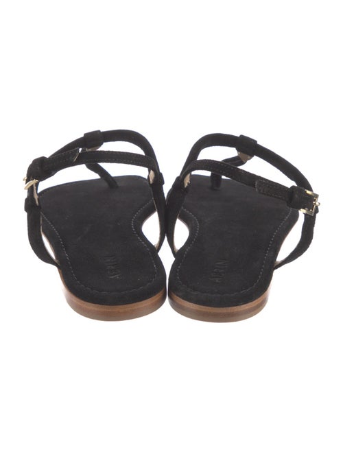 AERIN Suede T-Strap Sandals